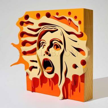 3D model pop art (STL)